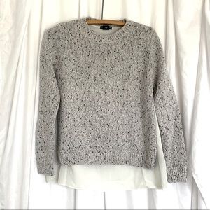 CLUB MONACO KAELANE Mixed Media Pullover Sweater